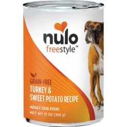 Nulo Freestyle Chicken, Carrots & Peas Recipe Grain-Free Canned Dog Food & Nulo Freestyle Turkey & Sweet Potato Recipe Grain-Free Canned Dog Food -Snuggle Paws 607806 PT6. AC SS1800 V1660843613