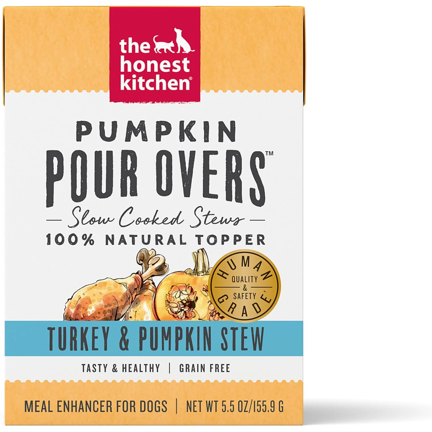 The Honest Kitchen Pumpkin POUR OVERS Turkey & Pumpkin Stew Wet Dog Food Topper & The Honest Kitchen Pumpkin POUR OVERS Salmon & Pumpkin Stew Wet Dog Food Topper 4 The Honest Kitchen Pumpkin POUR OVERS Turkey & Pumpkin Stew Wet Dog Food Topper & The Honest Kitchen Pumpkin POUR OVERS Salmon & Pumpkin Stew Wet Dog Food Topper - Image 2