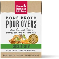 The Honest Kitchen Bone Broth POUR OVERS Beef Stew Wet Dog Food Topper & The Honest Kitchen Bone Broth POUR OVERS Chicken Stew Wet Dog Food Topper, 5.5-oz, Case Of 12 16 The Honest Kitchen Bone Broth POUR OVERS Beef Stew Wet Dog Food Topper & The Honest Kitchen Bone Broth POUR OVERS Chicken Stew Wet Dog Food Topper, 5.5-oz, Case Of 12 -Snuggle Paws 609894 PT5. AC SS1800 V1660745665