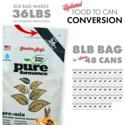 Grandma Lucy's Pureformance Grain-Free/Freeze-Dried Dog Food Pre-Mix -Snuggle Paws 61186 PT7. AC SS1800 V1676647309
