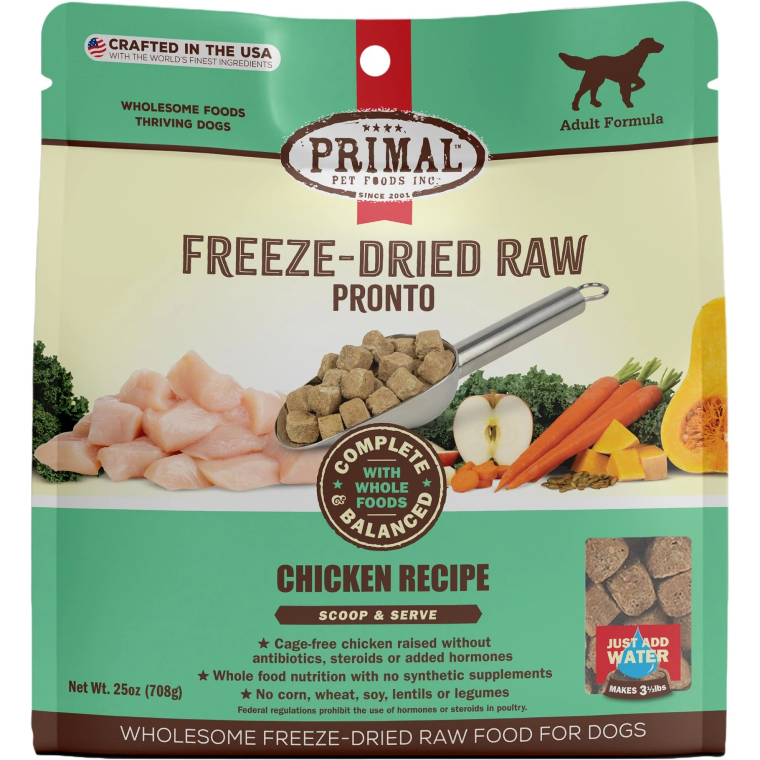 Primal Raw Pronto Chicken Recipe Dog Freeze-Dried Food 3 Primal Raw Pronto Chicken Recipe Dog Freeze-Dried Food