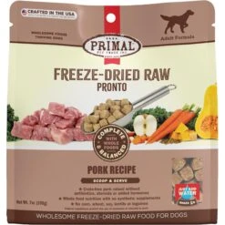 Primal Raw Pronto Pork Recipe Dog Freeze-Dried Food