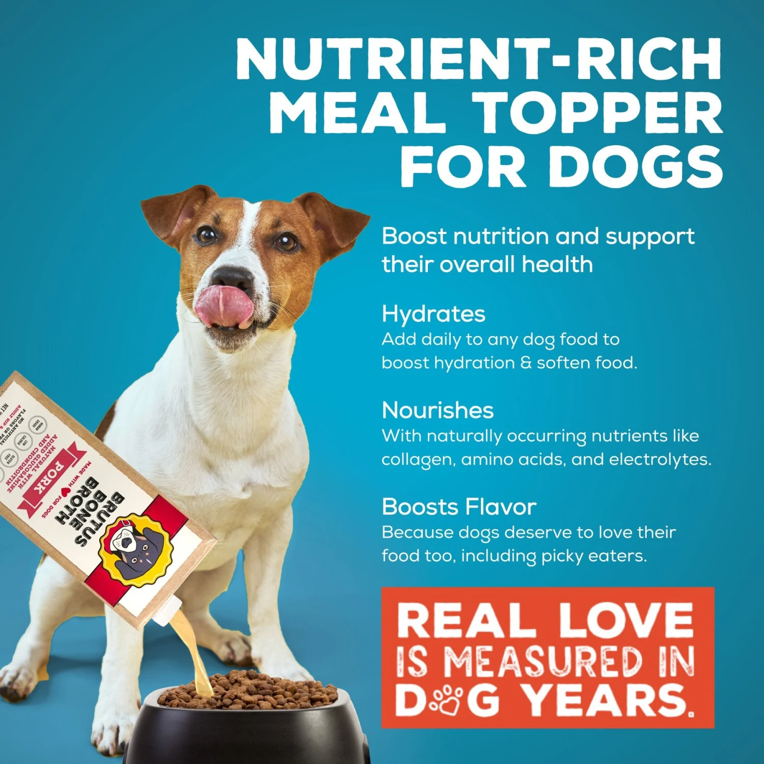 Brutus Broth Pork Flavored Grain-Free Bone Broth Dog Food Topping, 32-oz 4 Brutus Broth Pork Flavored Grain-Free Bone Broth Dog Food Topping, 32-oz - Image 2