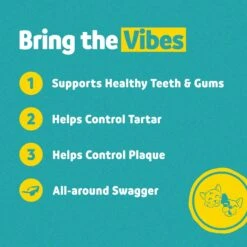 Vibeful Dental Health Chicken Flavored Powder Dental Supplement For Dogs & Cats -Snuggle Paws 617222 PT3. AC SS1800 V1674656197