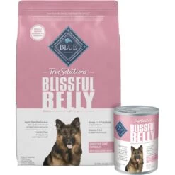 Blue Buffalo True Solutions Blissful Belly Digestive Care Formula Dry Dog Food & Blue Buffalo True Solutions Blissful Belly Digestive Care Formula Wet Dog Food