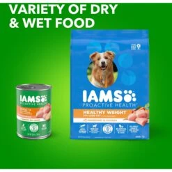 Iams Proactive Health Healthy Weight Management Low Fat Formula With Real Chicken Adult Dry Dog Food -Snuggle Paws 62596 PT8. AC SS1800 V1667863417