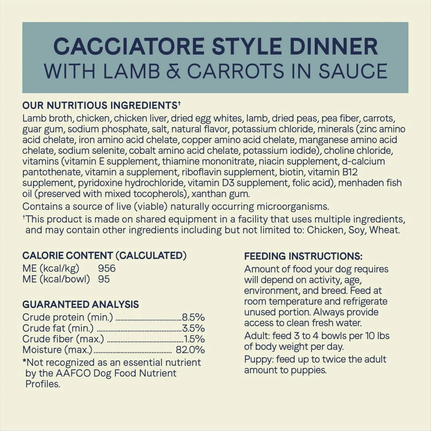 CANIDAE PURE Petite All Stages Small Breed Cacciatore Style Dinner With Lamb & Carrots Wet Dog Food Trays, 3.5-oz, Case Of 12 & CANIDAE PURE Petite All Stages Small Breed Escalloped Style Dinner With Salmon & Shrimp Wet Dog Food Trays, 3.5-oz, Case Of 12 5 CANIDAE PURE Petite All Stages Small Breed Cacciatore Style Dinner With Lamb & Carrots Wet Dog Food Trays, 3.5-oz, Case Of 12 & CANIDAE PURE Petite All Stages Small Breed Escalloped Style Dinner With Salmon & Shrimp Wet Dog Food Trays, 3.5-oz, Case Of 12 - Image 3