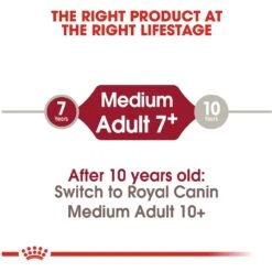 Royal Canin Size Health Nutrition Medium Adult 7+ Dry Dog Food -Snuggle Paws 63262 PT6. AC SS1800 V1697212427