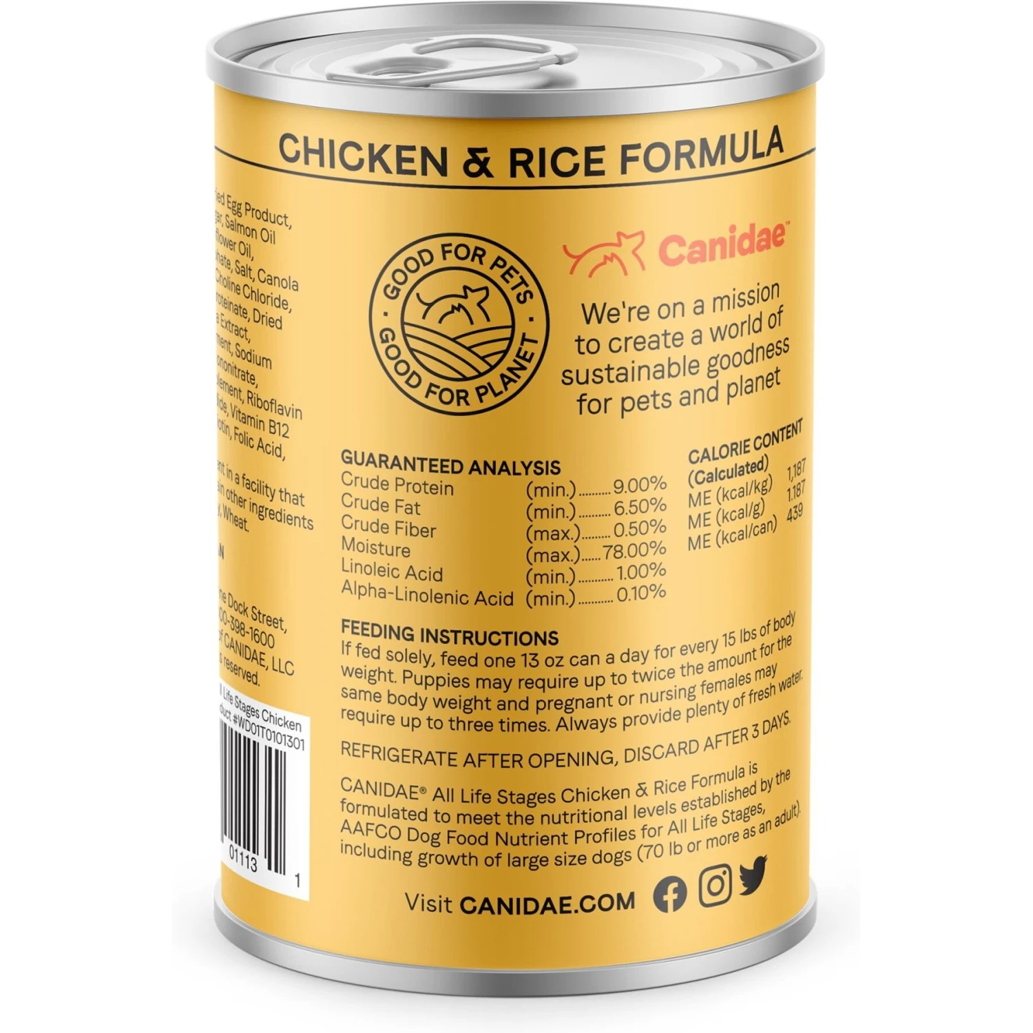 CANIDAE All Life Stages Chicken, Lamb & Fish Formula Canned Dog Food & CANIDAE All Life Stages Chicken & Rice Formula Canned Dog Food 9 CANIDAE All Life Stages Chicken, Lamb & Fish Formula Canned Dog Food & CANIDAE All Life Stages Chicken & Rice Formula Canned Dog Food - Image 7