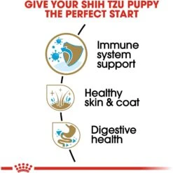 Royal Canin Breed Health Nutrition Shih Tzu Puppy Dry Dog Food -Snuggle Paws 63378 PT4. AC SS1800 V1697213499