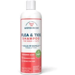 Wondercide Flea & Tick Peppermint Cat & Dog Shampoo, 12-oz Bottle