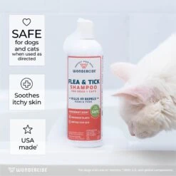 Wondercide Flea & Tick Peppermint Cat & Dog Shampoo, 12-oz Bottle -Snuggle Paws 639662 PT3. AC SS1800 V1684172447