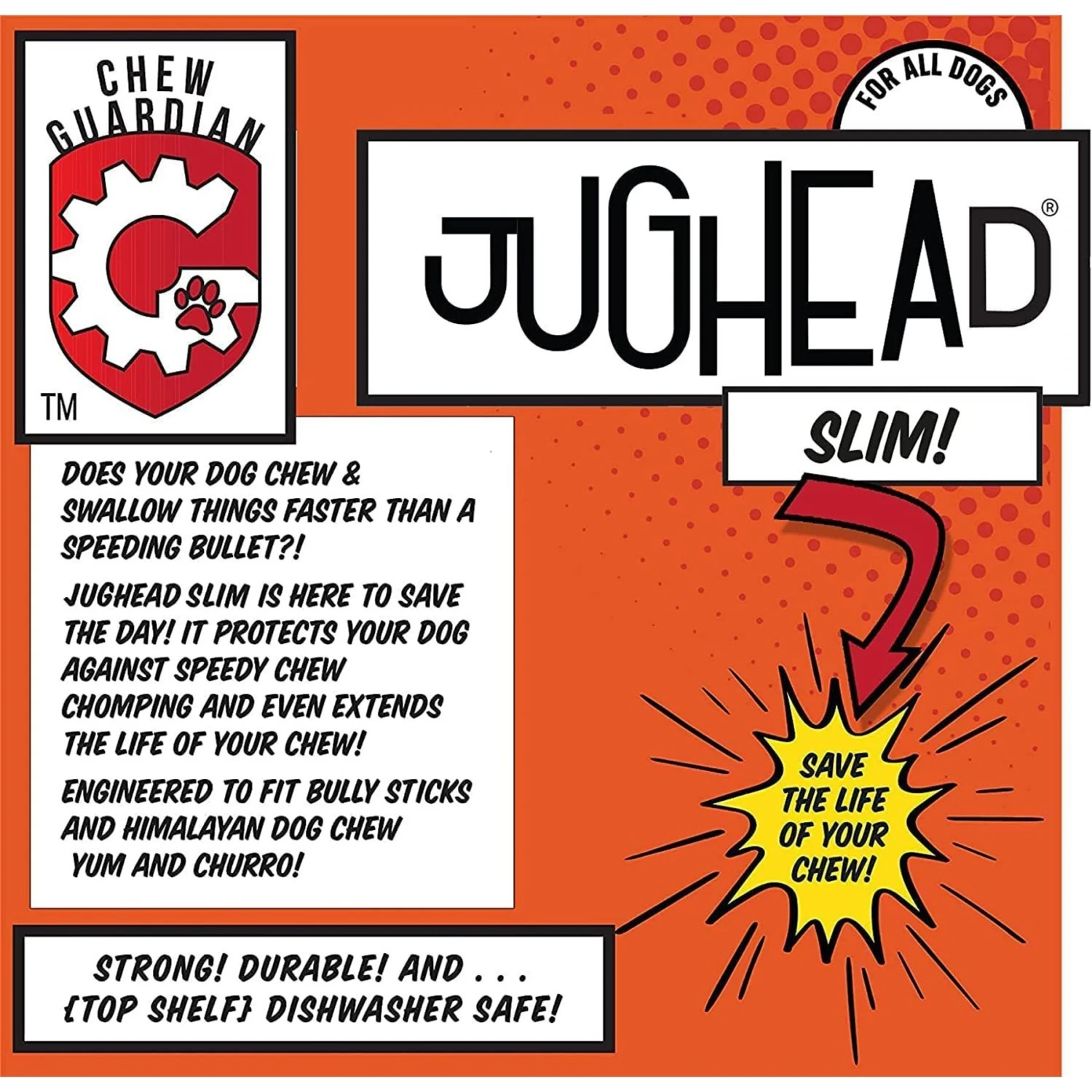 Himalayan Pet Supply Jughead Slim Chew Guardian Chew Smarter Chew Longer Dog Toy, Green, Medium 5 Himalayan Pet Supply Jughead Slim Chew Guardian Chew Smarter Chew Longer Dog Toy, Green, Medium - Image 3