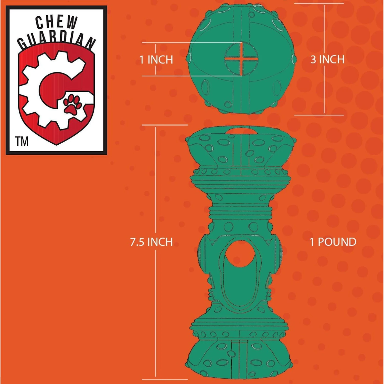 Himalayan Pet Supply Jughead Slim Chew Guardian Chew Smarter Chew Longer Dog Toy, Green, Medium 6 Himalayan Pet Supply Jughead Slim Chew Guardian Chew Smarter Chew Longer Dog Toy, Green, Medium - Image 4