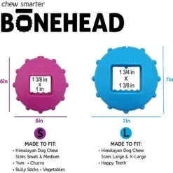 Himalayan Pet Supply Bonehead Chew Guardian Chew Smarter & Longer Dog Toy -Snuggle Paws 641086 PT5. AC SS1800 V1665606692