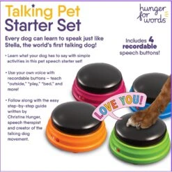 Hunger For Words Talking Pet Starter Set Dog Toy -Snuggle Paws 646878 PT4. AC SS1800 V1671743220