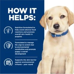 Hill's Prescription Diet Derm Complete Puppy Environmental/Food Sensitivities Rice & Egg Recipe Dry Dog Food, 14.3-lb Bag -Snuggle Paws 647350 PT5. AC SS1800 V1663712812