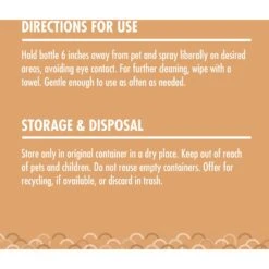 FURminator One Earth Hemp Hydrating Honey Scented Deodorizing Dog Spray, Orange, 8-oz Spray -Snuggle Paws 648246 PT2. AC SS1800 V1667598503