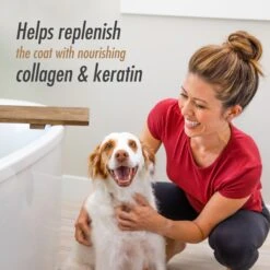 FURminator One Earth Hemp Hydrating Honey Scented Deodorizing Dog Spray, Orange, 8-oz Spray -Snuggle Paws 648246 PT6. AC SS1800 V1667598300