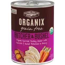 Castor & Pollux Organix Grain-Free Butcher & Bushel Organic Carved Turkey Dinner In Gravy Adult Canned Dog Food