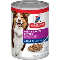 Hill's Science Diet Adult 7+ Chicken & Barley Entree Canned Dog Food & Hill's Science Diet Adult 7+ Beef & Barley Entree Canned Dog Food -Snuggle Paws 656814 PT5. AC SS1800 V1665780504