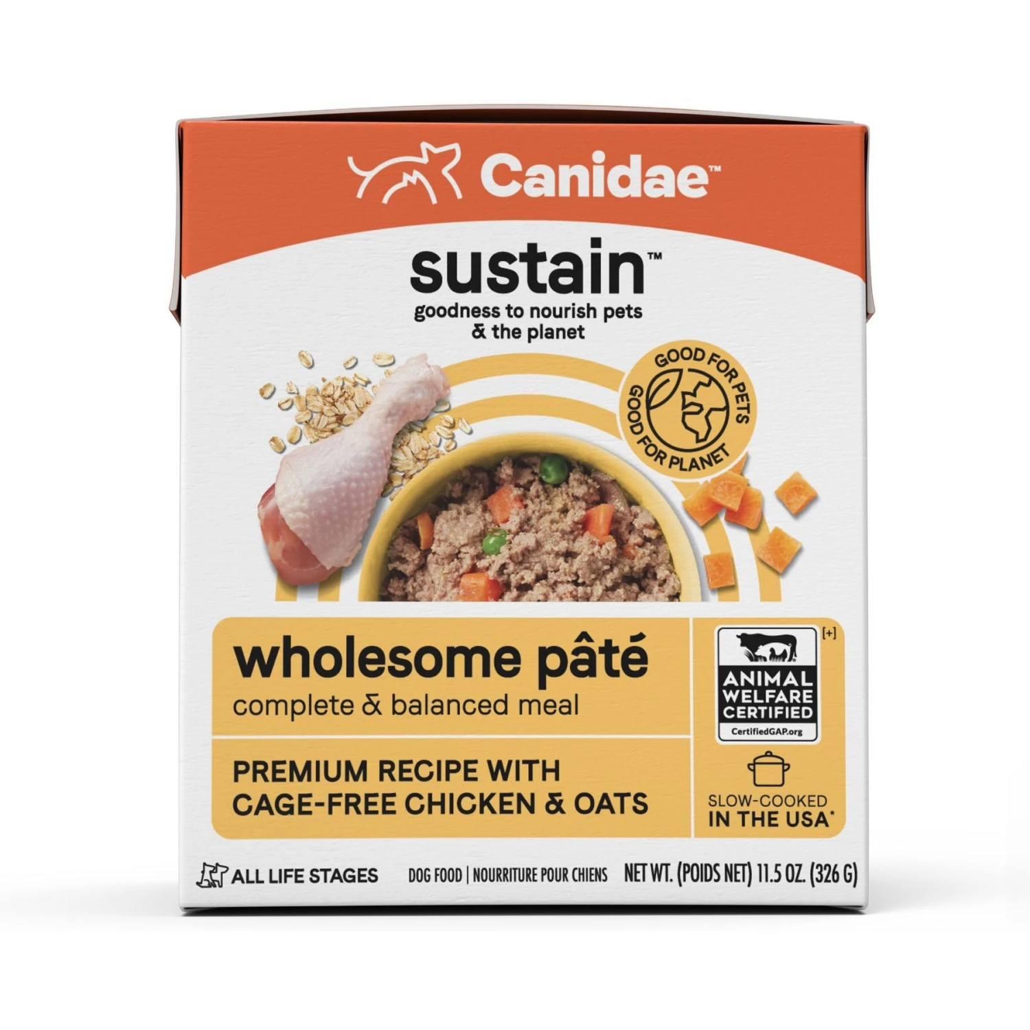 CANIDAE Sustain Wholesome Pates Premium Recipe With Cage-Free Chicken Dog Wet Dog Food 3 CANIDAE Sustain Wholesome Pates Premium Recipe With Cage-Free Chicken Dog Wet Dog Food