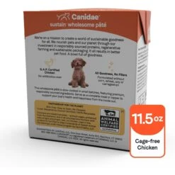 CANIDAE Sustain Wholesome Pates Premium Recipe With Cage-Free Chicken Dog Wet Dog Food 10 CANIDAE Sustain Wholesome Pates Premium Recipe With Cage-Free Chicken Dog Wet Dog Food -Snuggle Paws 660502 PT1. AC SS1800 V1664558693