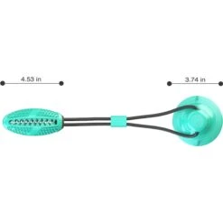 Pet Life 'Grip N' Play' Treat Dispensing Football Shaped Suction Cup Dog Toy -Snuggle Paws 667454 PT2. AC SS1800 V1665602393