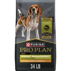 Purina Pro Plan Adult Weight Management Shredded Blend Chicken & Rice Formula Dry Dog Food