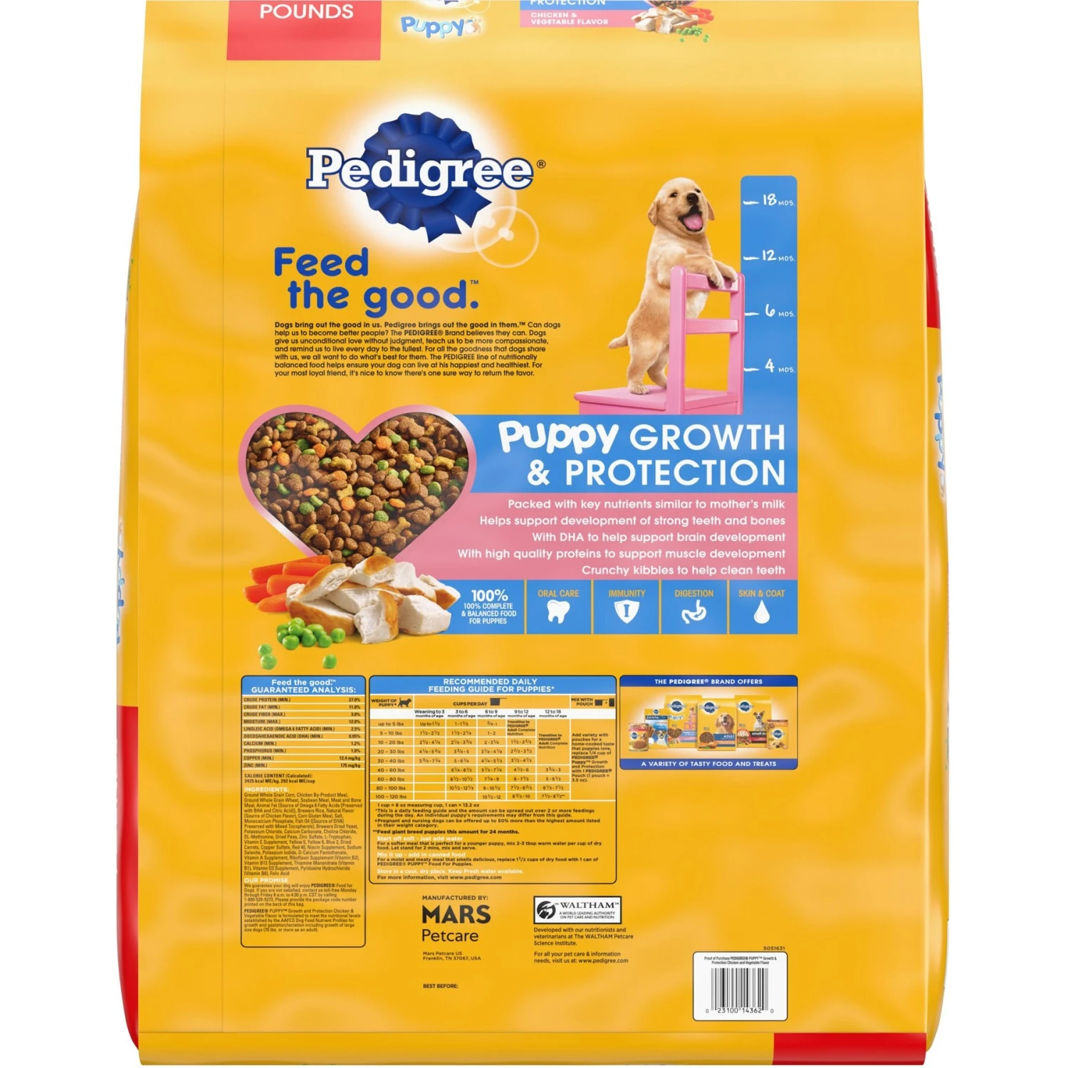 Pedigree Puppy Growth & Protection Chicken & Vegetable Flavor Dry Dog Food & Pedigree Chopped Ground Dinner With Chicken & Beef Puppy Canned Wet Dog Food 5 Pedigree Puppy Growth & Protection Chicken & Vegetable Flavor Dry Dog Food & Pedigree Chopped Ground Dinner With Chicken & Beef Puppy Canned Wet Dog Food - Image 3