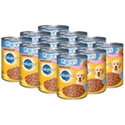 Pedigree Puppy Growth & Protection Chicken & Vegetable Flavor Dry Dog Food & Pedigree Chopped Ground Dinner With Chicken & Beef Puppy Canned Wet Dog Food 16 Pedigree Puppy Growth & Protection Chicken & Vegetable Flavor Dry Dog Food & Pedigree Chopped Ground Dinner With Chicken & Beef Puppy Canned Wet Dog Food -Snuggle Paws 688942 PT5. AC SS1800 V1668800886