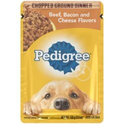 Pedigree Chopped Ground Dinner Beef, Bacon & Cheese Flavors Adult Wet Dog Food & Pedigree Complete Nutrition Grilled Steak & Vegetable Flavor Dog Kibble Adult Dry Dog Food 12 Pedigree Chopped Ground Dinner Beef, Bacon & Cheese Flavors Adult Wet Dog Food & Pedigree Complete Nutrition Grilled Steak & Vegetable Flavor Dog Kibble Adult Dry Dog Food -Snuggle Paws 688950 PT1. AC SS1800 V1668800835