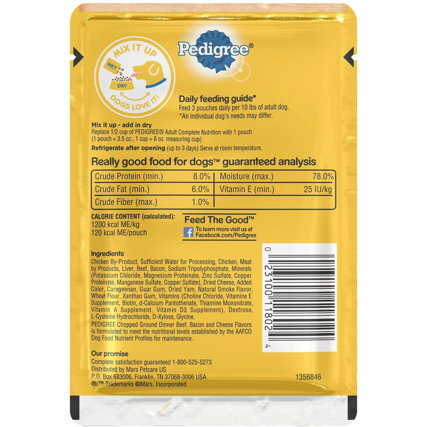 Pedigree Chopped Ground Dinner Beef, Bacon & Cheese Flavors Adult Wet Dog Food & Pedigree Complete Nutrition Grilled Steak & Vegetable Flavor Dog Kibble Adult Dry Dog Food 5 Pedigree Chopped Ground Dinner Beef, Bacon & Cheese Flavors Adult Wet Dog Food & Pedigree Complete Nutrition Grilled Steak & Vegetable Flavor Dog Kibble Adult Dry Dog Food - Image 3
