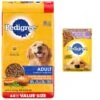 Pedigree Chopped Meaty Ground Dinner With Hearty Chicken Adult Wet Dog Food & Pedigree Complete Nutrition Roasted Chicken, Rice & Vegetable Flavor Dog Kibble Adult Dry Dog Food