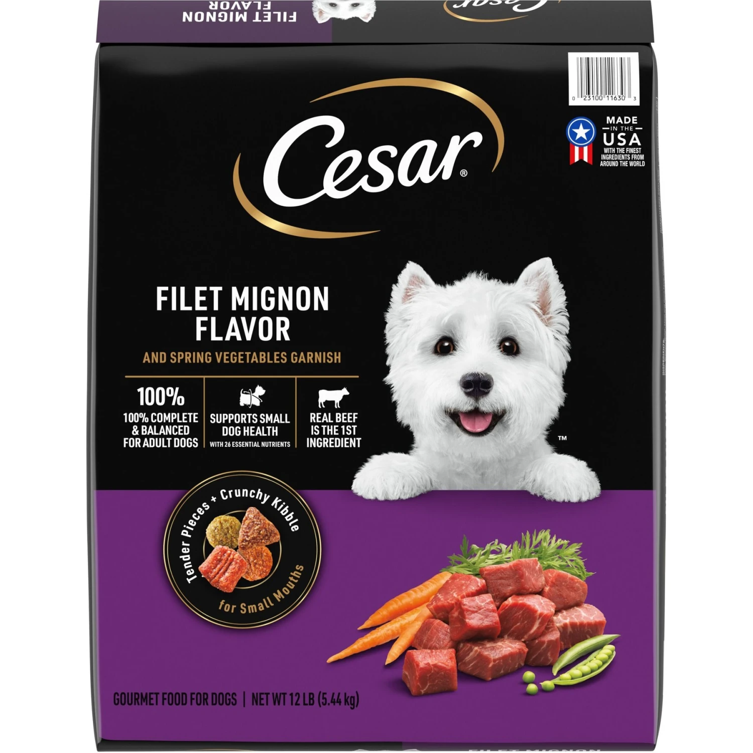 Cesar Simply Crafted Variety Pack Chicken & Chicken, Carrots & Green Beans Limited-Ingredient Adult Wet Dog Food Topper & Cesar Filet Mignon Flavor & Spring Vegetables Garnish Small Breed Dry Dog Food 8 Cesar Simply Crafted Variety Pack Chicken & Chicken, Carrots & Green Beans Limited-Ingredient Adult Wet Dog Food Topper & Cesar Filet Mignon Flavor & Spring Vegetables Garnish Small Breed Dry Dog Food - Image 6