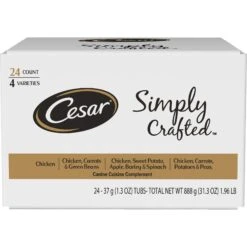 Cesar Simply Crafted Cuisine Complement Soft Wet Adult Dog Food Topper Variety Pack & Cesar Rotisserie Chicken Flavor & Spring Vegetables Garnish Small Breed Dry Dog Food 13 Cesar Simply Crafted Cuisine Complement Soft Wet Adult Dog Food Topper Variety Pack & Cesar Rotisserie Chicken Flavor & Spring Vegetables Garnish Small Breed Dry Dog Food -Snuggle Paws 689054 PT2. AC SS1800 V1668809777