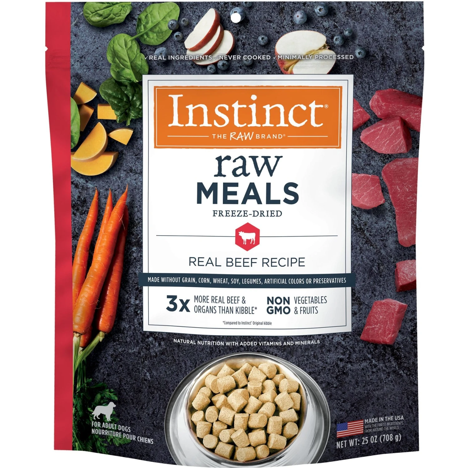 Instinct Freeze-Dried Raw Meals Real Beef Recipe Grain-Free Dog Food & Instinct Freeze-Dried Raw Meals Cage-Free Chicken Recipe Grain-Free Dog Food 4 Instinct Freeze-Dried Raw Meals Real Beef Recipe Grain-Free Dog Food & Instinct Freeze-Dried Raw Meals Cage-Free Chicken Recipe Grain-Free Dog Food - Image 2