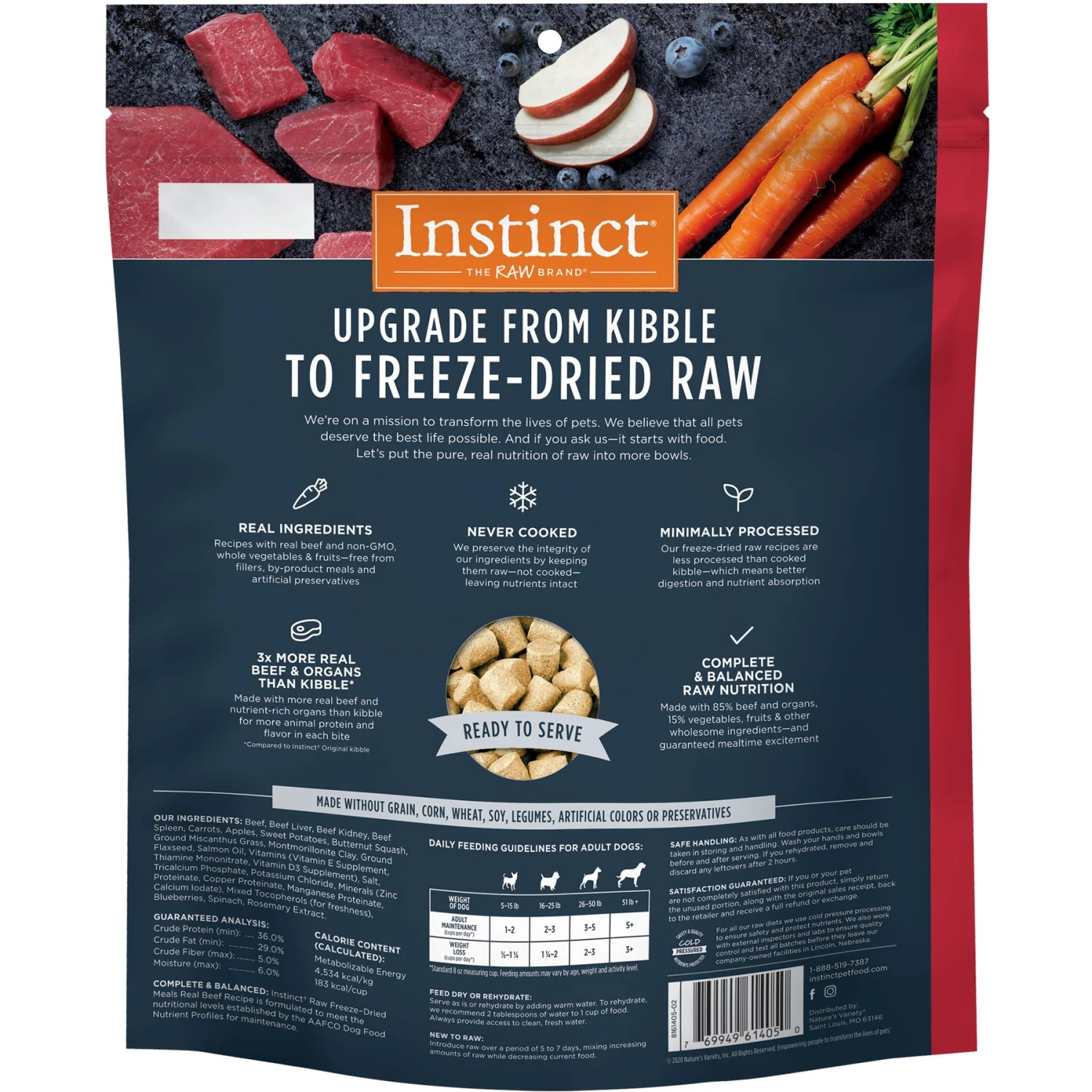 Instinct Freeze-Dried Raw Meals Real Beef Recipe Grain-Free Dog Food & Instinct Freeze-Dried Raw Meals Cage-Free Chicken Recipe Grain-Free Dog Food 5 Instinct Freeze-Dried Raw Meals Real Beef Recipe Grain-Free Dog Food & Instinct Freeze-Dried Raw Meals Cage-Free Chicken Recipe Grain-Free Dog Food - Image 3