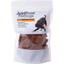JustFoodForDogs Chicken & White Rice Recipe Frozen Human-Grade Fresh Dog Food & JustFoodForDogs Pumpkin Dehydrated Dog Treats, 5-oz Bag -Snuggle Paws 694446 PT5. AC SS1800 V1667948900