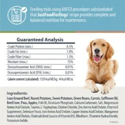 JustFoodForDogs Beef & Russet Potato Recipe Frozen Human-Grade Fresh Dog Food & JustFoodForDogs Pumpkin Dehydrated Dog Treats, 5-oz Bag -Snuggle Paws 694454 PT2. AC SS1800 V1667948480