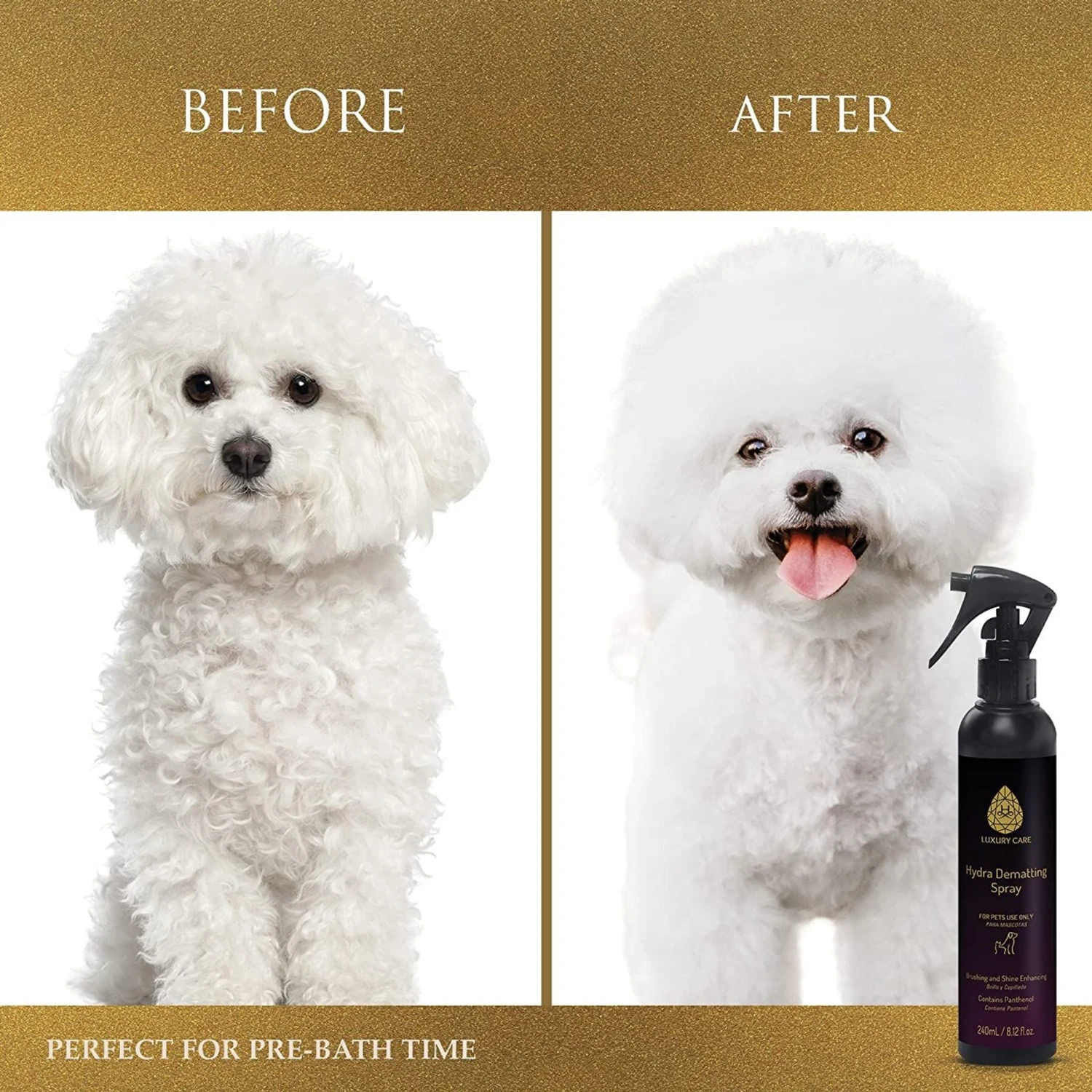 Hydra Luxury Care Cat & Dog Dematting Spray, 8.12-oz Bottle 6 Hydra Luxury Care Cat & Dog Dematting Spray, 8.12-oz Bottle - Image 4