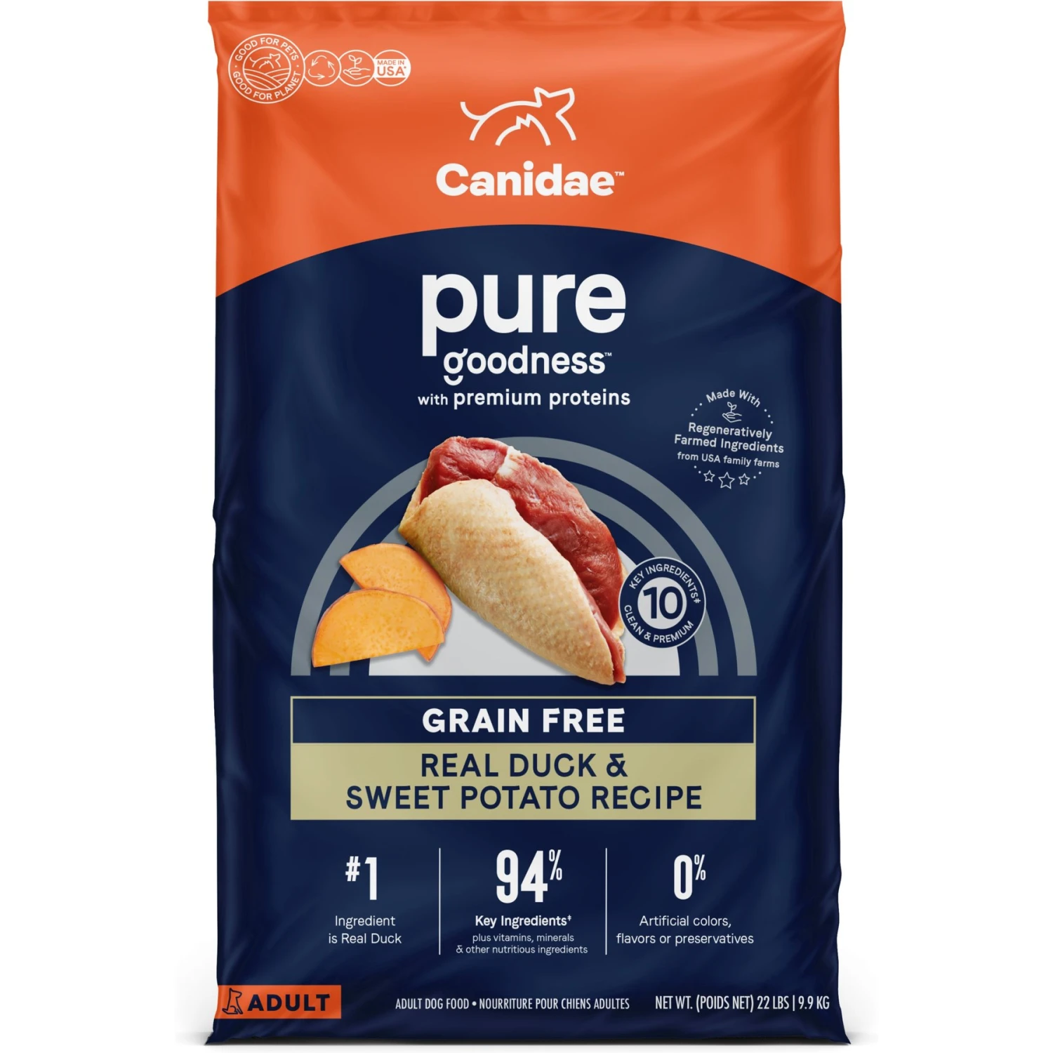 CANIDAE Pure Goodness Real Duck & Sweet Potato Recipe Dry Dog Food 3 CANIDAE Pure Goodness Real Duck & Sweet Potato Recipe Dry Dog Food