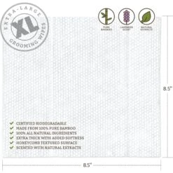 Doggy Do Good Premium Lavender Scented Cat & Dog Grooming Wipes, X-Large, 60 Count -Snuggle Paws 704214 PT2. AC SS1800 V1668809753