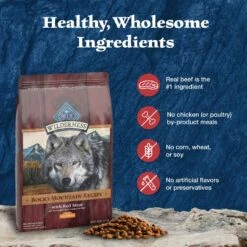 Blue Buffalo Wilderness Rocky Mountain Recipe Large Breed Adult High Protein Natural Red Meat & Grain Dry Dog Food -Snuggle Paws 711294 PT4. AC SS1800 V1694550811