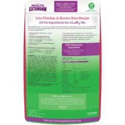 Health Extension Lite Chicken & Brown Rice Recipe Dry Dog Food 11 Health Extension Lite Chicken & Brown Rice Recipe Dry Dog Food -Snuggle Paws 71264 PT1. AC SS1800 V1595609458