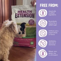 Health Extension Lite Chicken & Brown Rice Recipe Dry Dog Food 16 Health Extension Lite Chicken & Brown Rice Recipe Dry Dog Food -Snuggle Paws 71264 PT6. AC SS1800 V1595631055