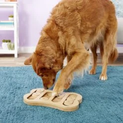Ethical Pet Seek-A-Treat Shuffle Bone Puzzle Dog Toy -Snuggle Paws 71371 PT1. AC SS1800 V1545172712