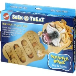 Ethical Pet Seek-A-Treat Shuffle Bone Puzzle Dog Toy -Snuggle Paws 71371 PT2. AC SS1800 V1545172717