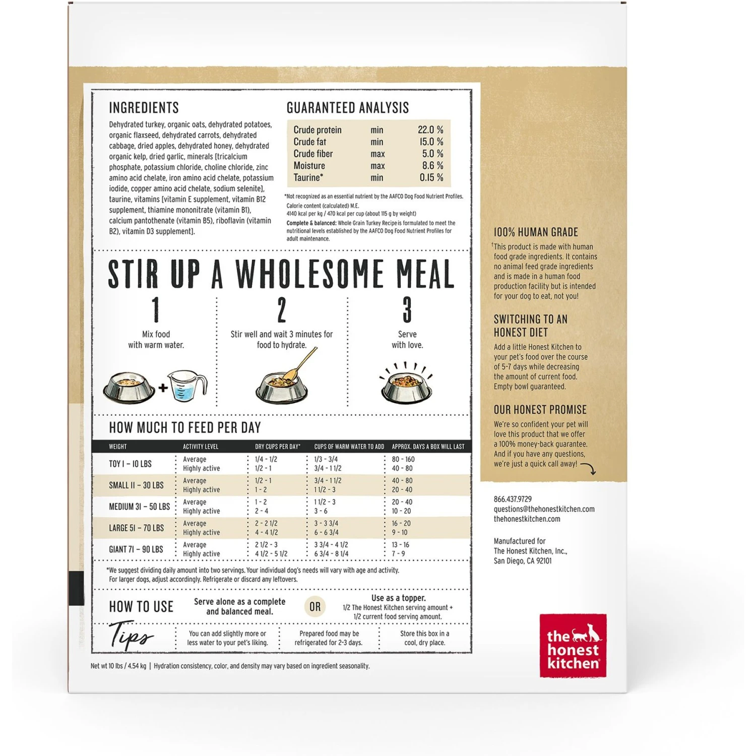 The Honest Kitchen Whole Grain Turkey Recipe Dehydrated Dog Food & The Honest Kitchen Whole Grain Chicken Recipe Dehydrated Dog Food 5 The Honest Kitchen Whole Grain Turkey Recipe Dehydrated Dog Food & The Honest Kitchen Whole Grain Chicken Recipe Dehydrated Dog Food - Image 3