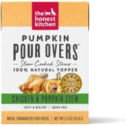 The Honest Kitchen Pumpkin POUR OVERS Chicken & Pumpkin Stew Wet Dog Food Topper & The Honest Kitchen Bone Broth POUR OVERS Beef Stew Wet Dog Food Topper -Snuggle Paws 715750 PT1. AC SS1800 V1669737417